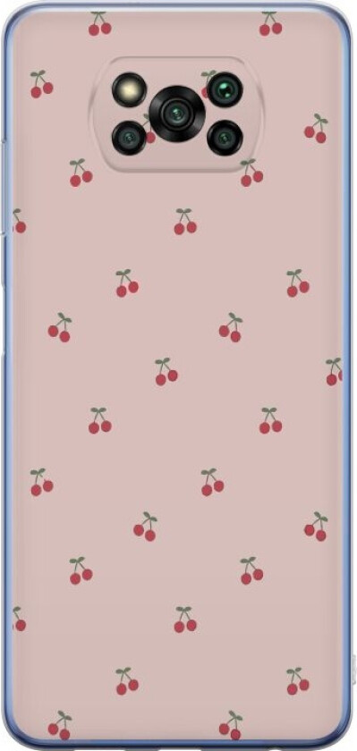 Mobildeksel til Xiaomi Poco X3 Pro med Kirsebær motiv