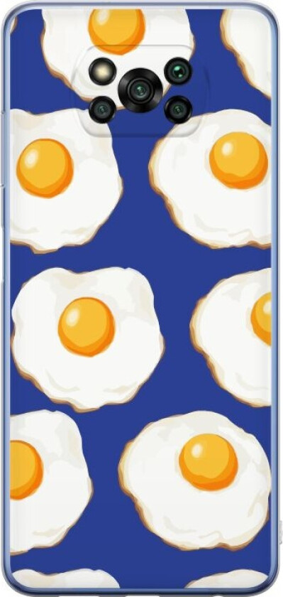 Mobildeksel til Xiaomi Poco X3 Pro med Stekte egg motiv