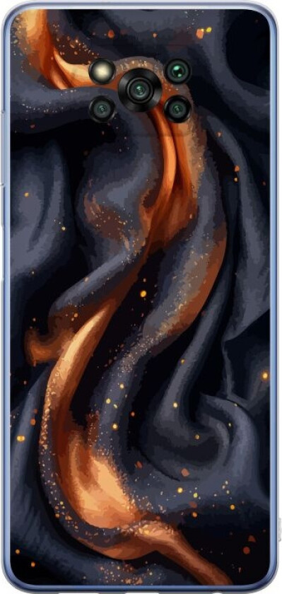 Mobildeksel til Xiaomi Poco X3 Pro med Brennende silke motiv