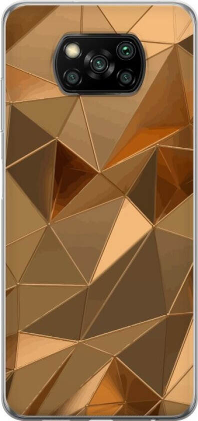 Mobildeksel til Xiaomi Poco X3 NFC med 3D Gull motiv