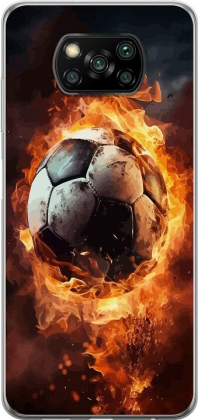 Mobildeksel til Xiaomi Poco X3 NFC med Fotball motiv