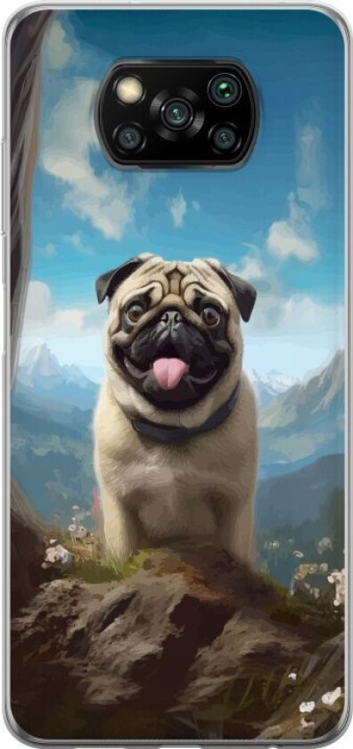 Mobildeksel til Xiaomi Poco X3 NFC med Glad Hund motiv