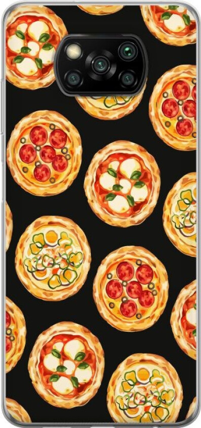 Mobildeksel til Xiaomi Poco X3 NFC med Pizza motiv