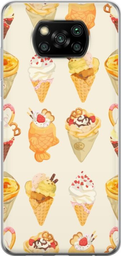 Mobildeksel til Xiaomi Poco X3 NFC med Glassig motiv