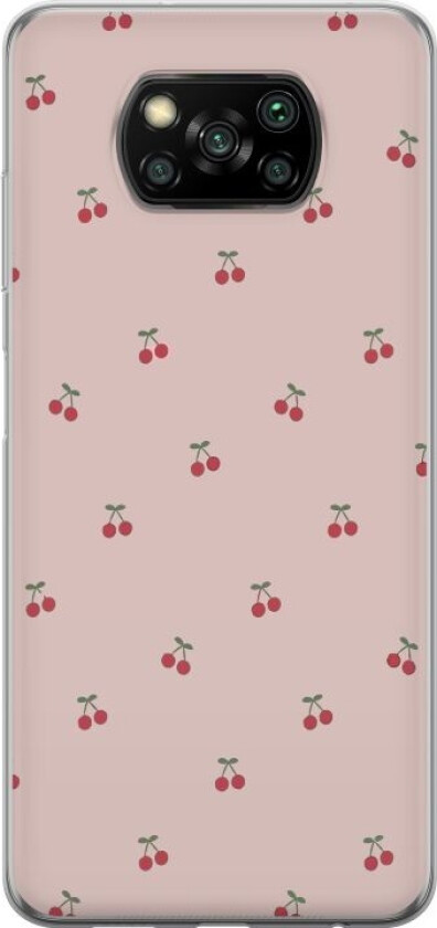 Mobildeksel til Xiaomi Poco X3 NFC med Kirsebær motiv