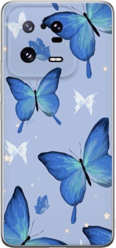 Mobildeksel til Xiaomi 13 Pro med Blå sommerfugler motiv