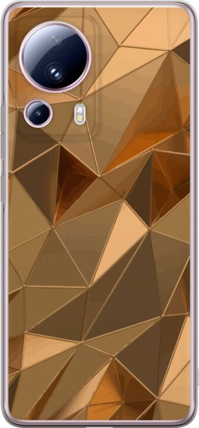 Mobildeksel til Xiaomi 13 Lite med 3D Gull motiv