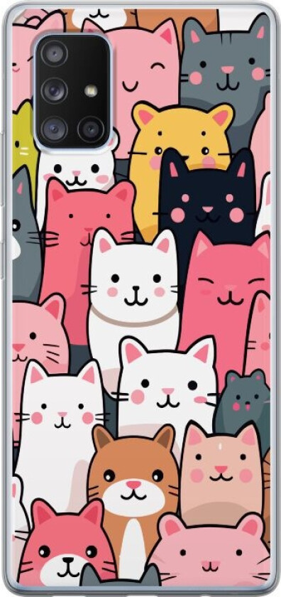 Mobildeksel til Samsung Galaxy A71 5G med Kattmønster motiv