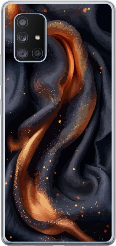 Mobildeksel til Samsung Galaxy A71 5G med Brennende silke motiv