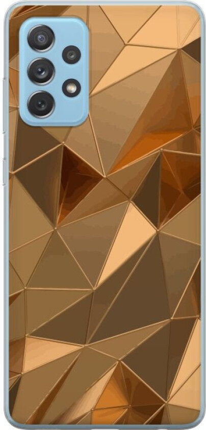 Mobildeksel til Samsung Galaxy A52 5G med 3D Gull motiv