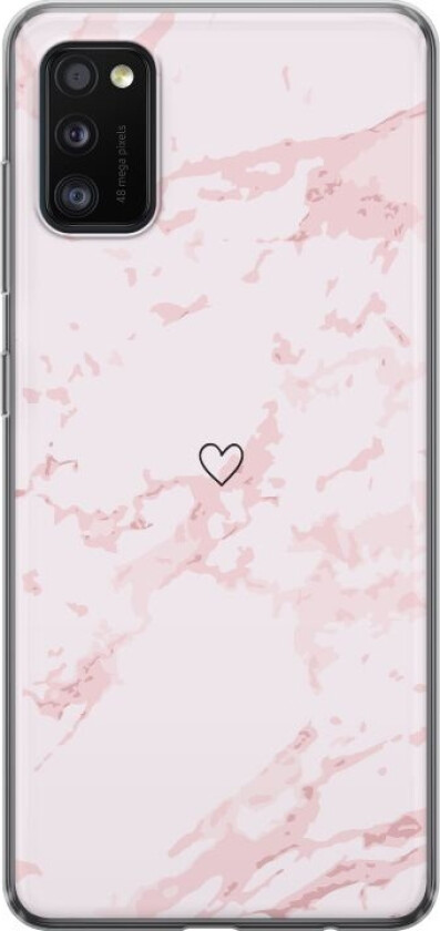Mobildeksel til Samsung Galaxy A41 med Rosa Hjerte motiv