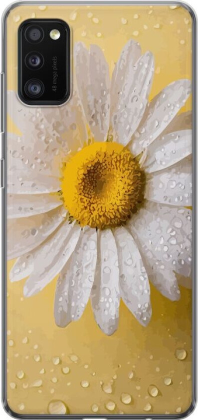 Mobildeksel til Samsung Galaxy A41 med Porselensblomst motiv