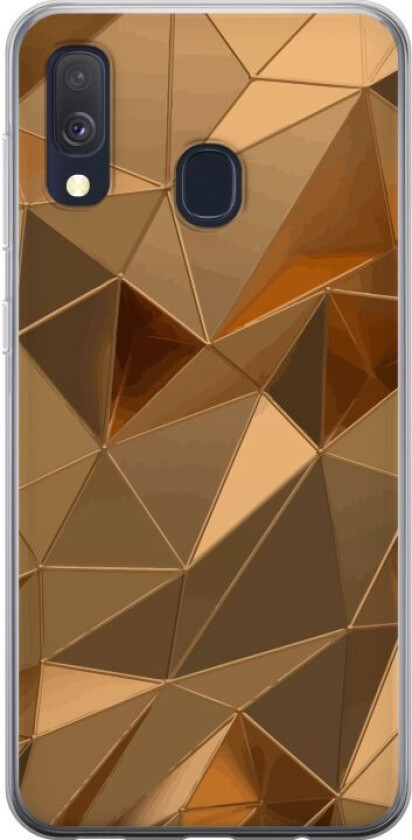 Mobildeksel til Samsung Galaxy A40 med 3D Gull motiv