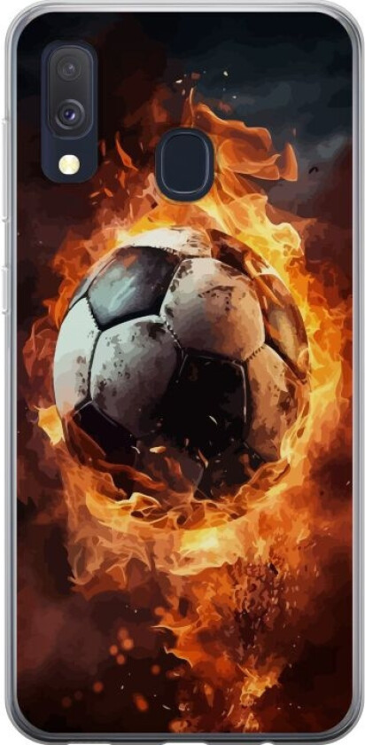 Mobildeksel til Samsung Galaxy A40 med Fotball motiv
