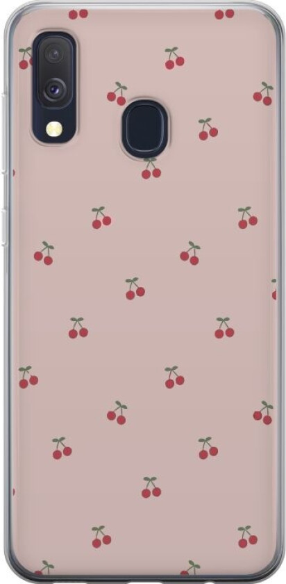 Mobildeksel til Samsung Galaxy A40 med Kirsebær motiv