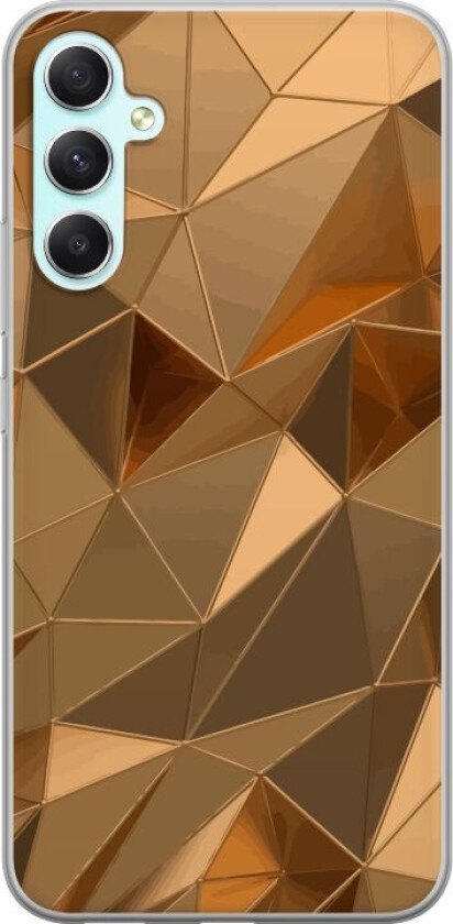 Mobildeksel til Samsung Galaxy A34 med 3D Gull motiv