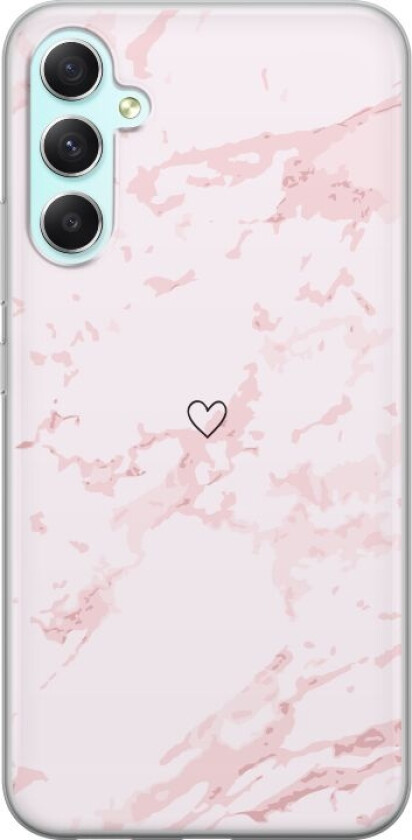 Mobildeksel til Samsung Galaxy A34 med Rosa Hjerte motiv