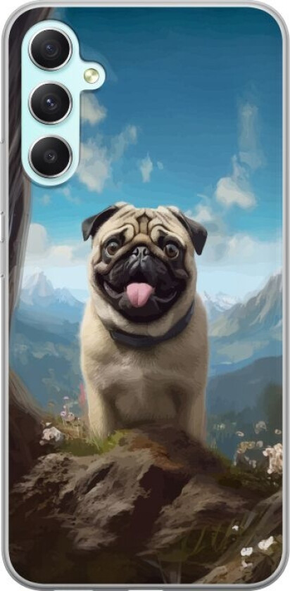 Mobildeksel til Samsung Galaxy A34 med Glad Hund motiv