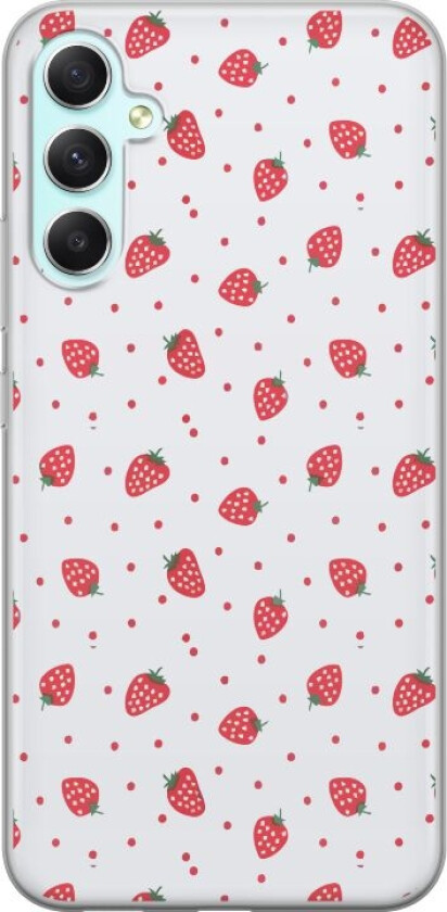 Mobildeksel til Samsung Galaxy A34 med Jordbær motiv