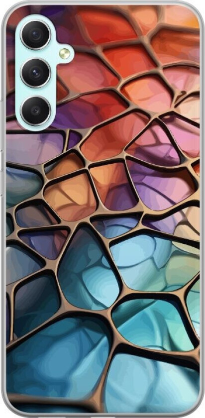 Mobildeksel til Samsung Galaxy A34 med Metalliskt mønster motiv