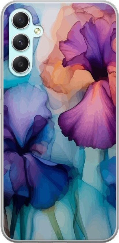 Mobildeksel til Samsung Galaxy A34 med Magiske blomster motiv