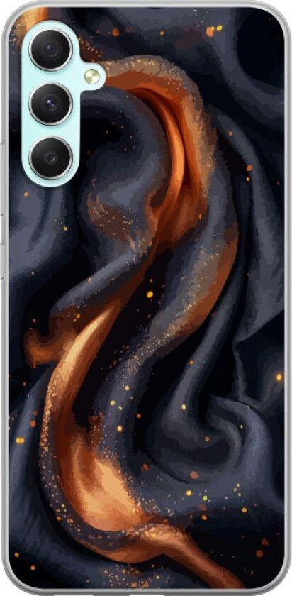Mobildeksel til Samsung Galaxy A34 med Brennende silke motiv