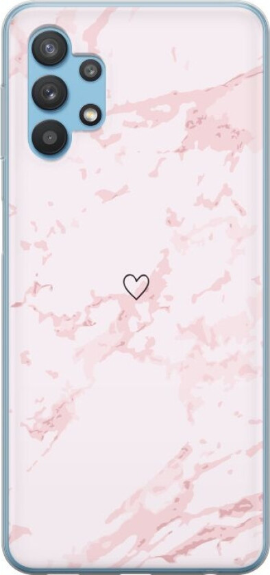 Mobildeksel til Samsung Galaxy A32 5G med Rosa Hjerte motiv