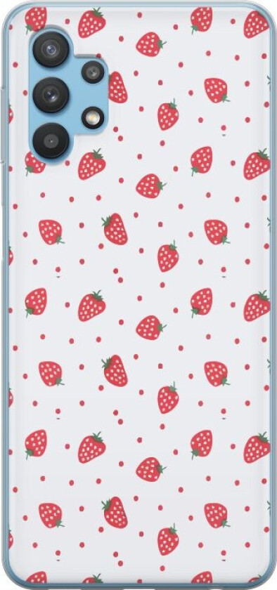 Mobildeksel til Samsung Galaxy A32 5G med Jordbær motiv
