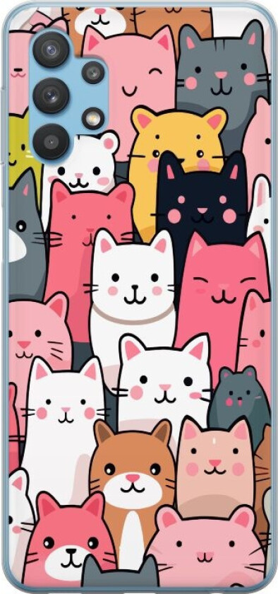 Mobildeksel til Samsung Galaxy A32 5G med Kattmønster motiv