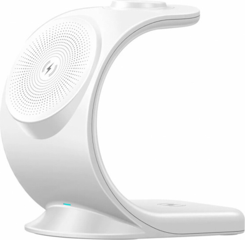 Trådløs lader for 3 Apple-enheter, 15 W, hvit
