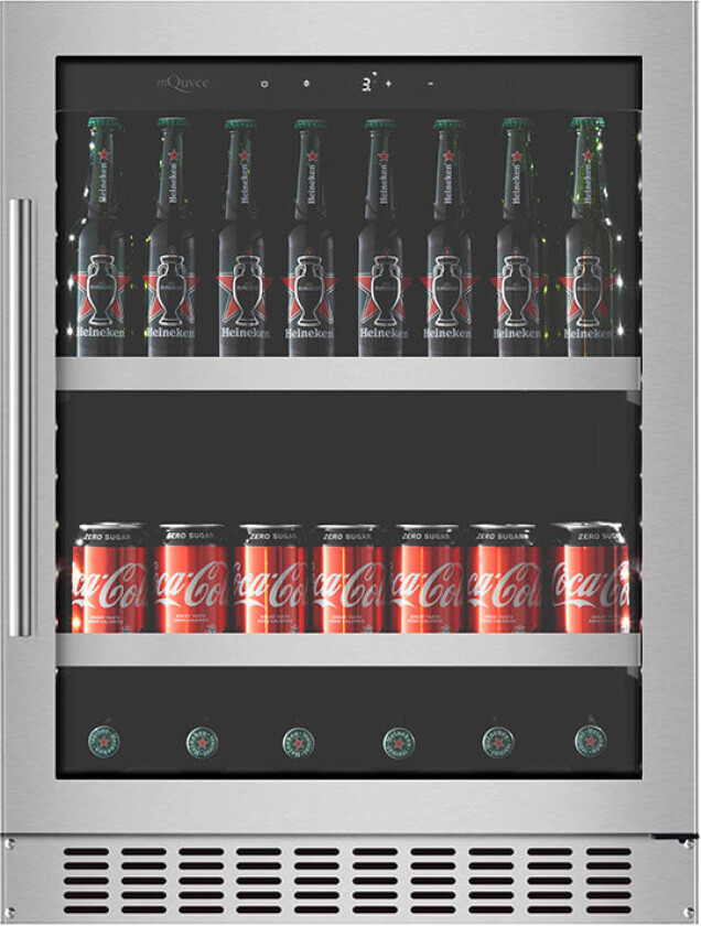 Innbyggbart ølskap - BeerServer 700 60 cm Rustfri
