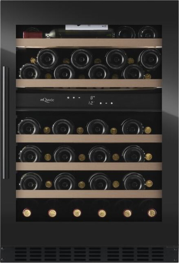 Innbyggbart vinskap - WineCave 800 60D Fullglass Black