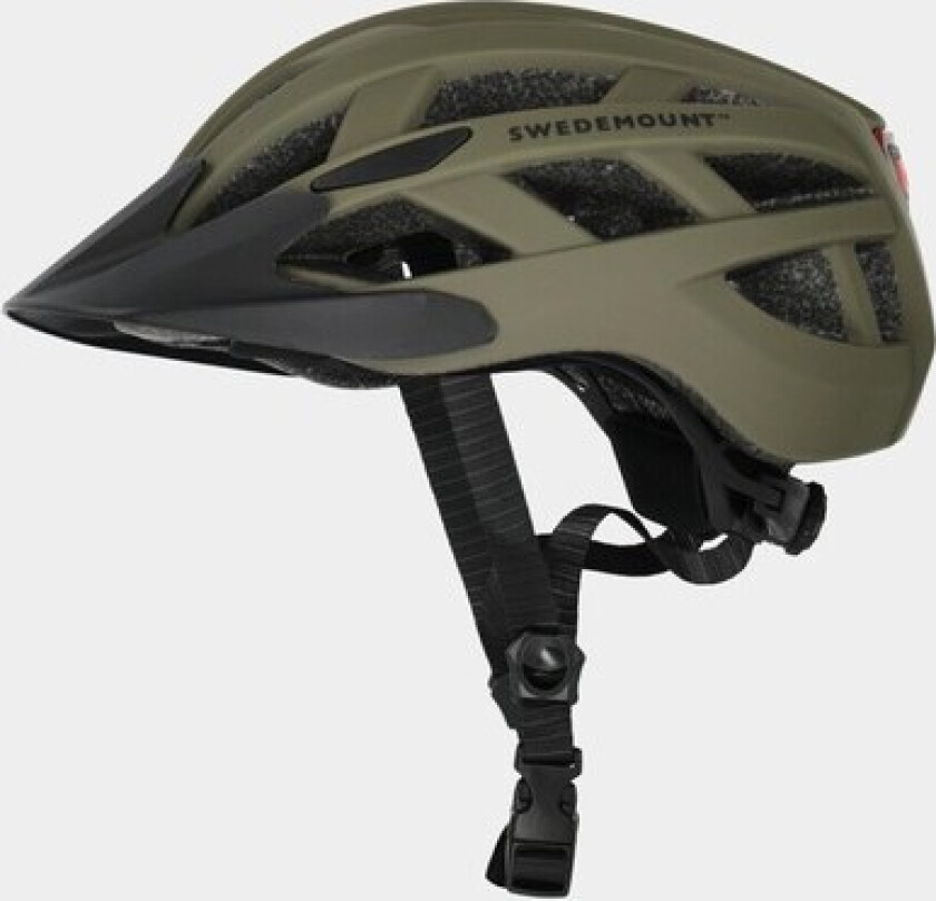 Bike Led Helmet, Olive, 51/54, Sykkelhjelmer