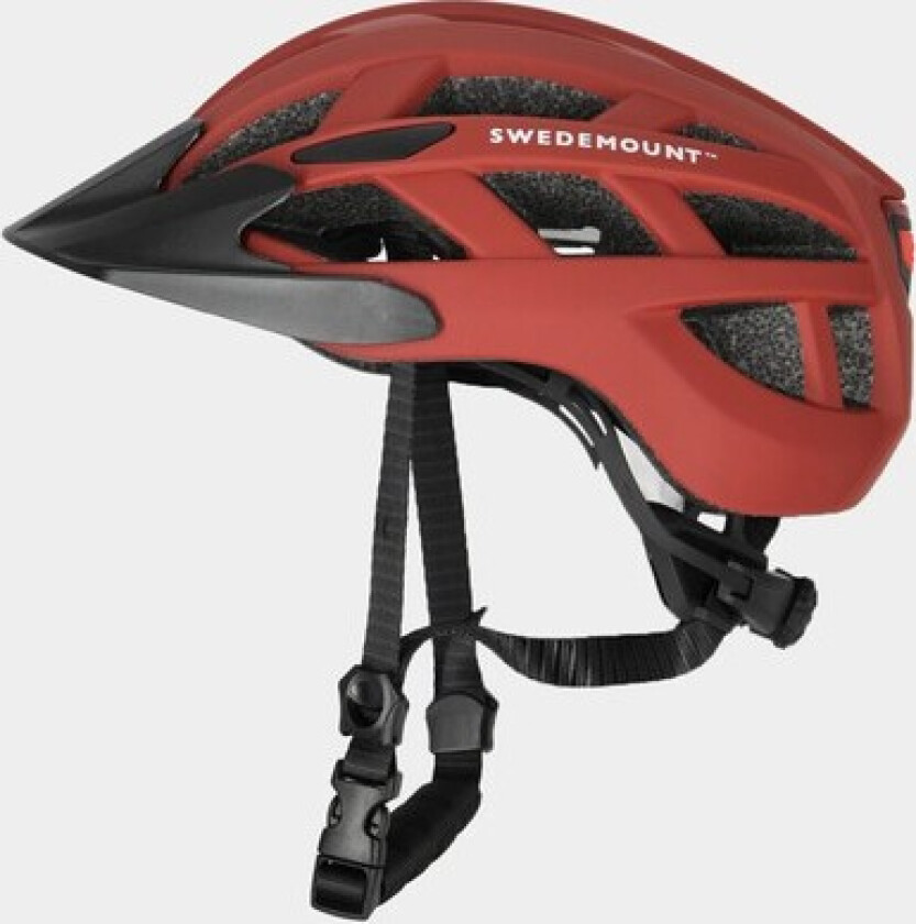 Bike Led Helmet, Burgundy, 51/54, Sykkelhjelmer