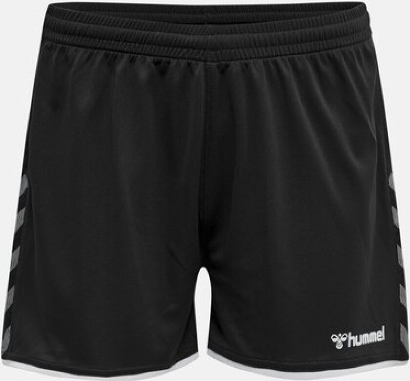 Hmlauthentic Poly Shorts Woman, Black/White, Xl, Treningsshorts