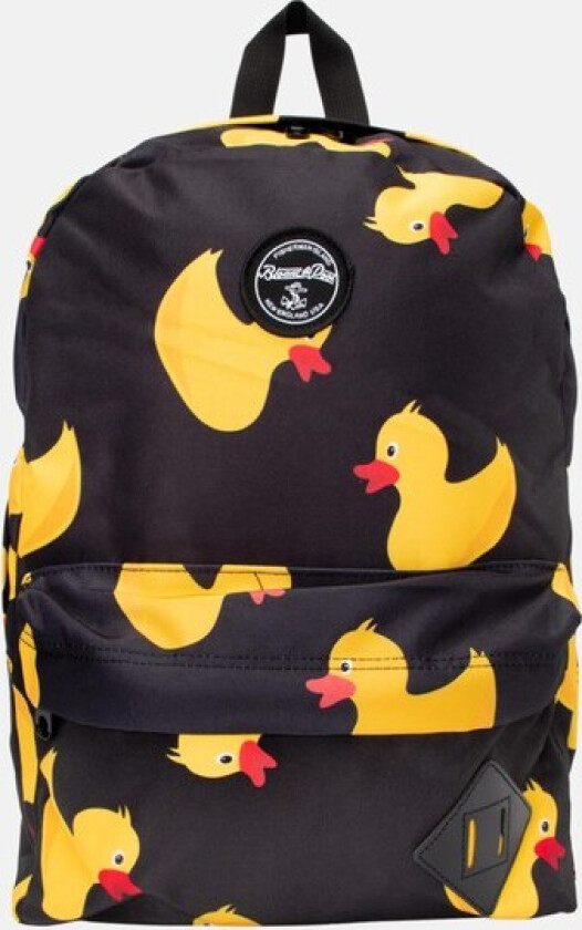 Hawaii Backpack, Black Yellow Duck, Onesize,  Skolevesker