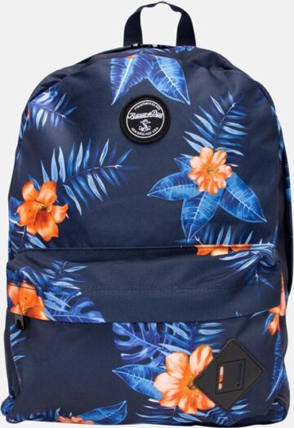 Hawaii Backpack, Navy Orange Flower, Onesize,  Skolevesker