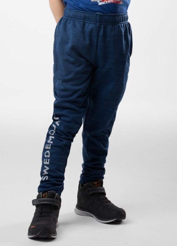 Training Logo Pants Jr, Navy Melange/Lt Grey Mel, 110, Sweatpants