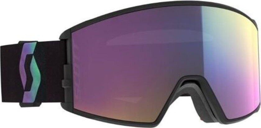 Sco Goggle React Black/Aurora Green/Enhancer Teal Chrome