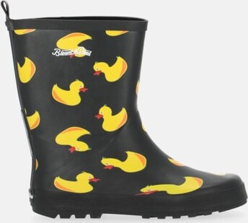 Duckling Rubber Boot Jr, Black Yellow Duck, 35, Populære