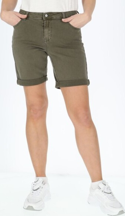 Oregon Twill Shorts W, Olive, 34, Hverdagsshorts