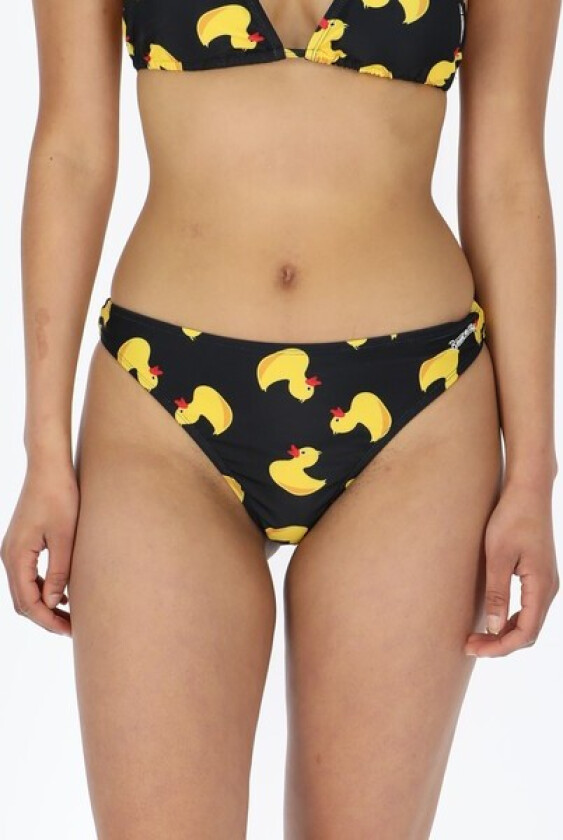 Bikini Thong Bottom, Black Yellow Duck, 42, Bikinis
