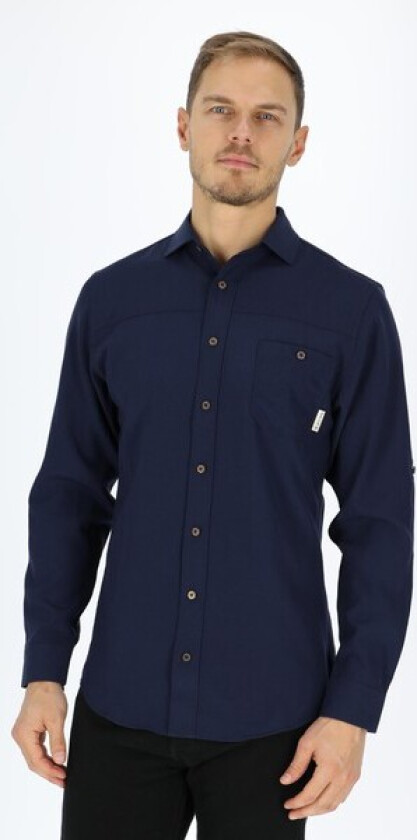 Leisurewool Woven Shirt M's, Navy Blazer, M, Trøyer