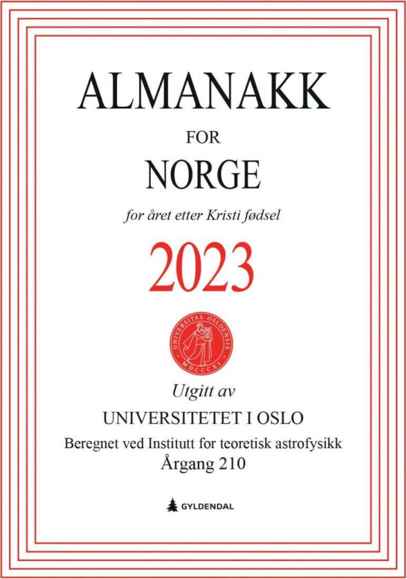 Almanakk for Norge 2023