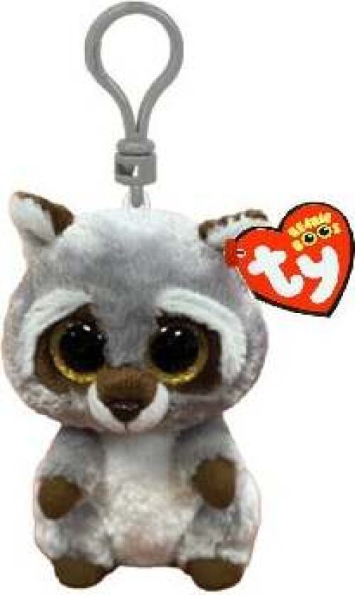 Bamse Ty Oakie Gray Raccoon Clip