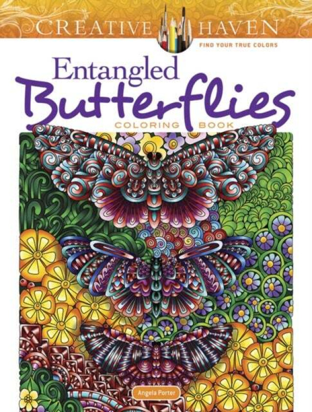 Creative Haven Entangled Butterflies Coloring Book av Angela Porter