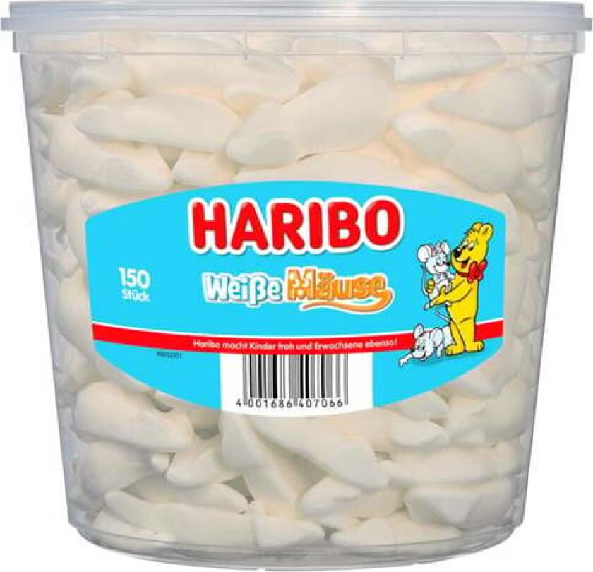 Hvite Mus 150 stk 1,05kg