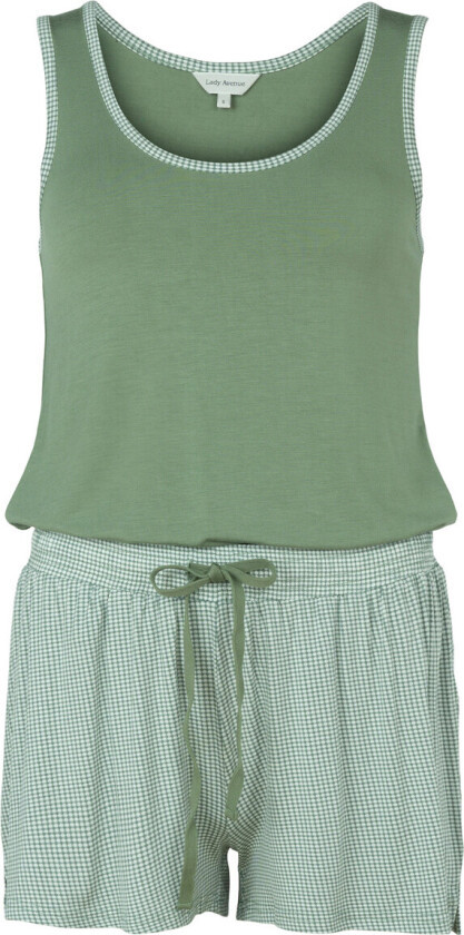 Bilde av Bamboo Pyjamas, Farge: Grønn Pepita, Størrelse: XXL, Kvinner