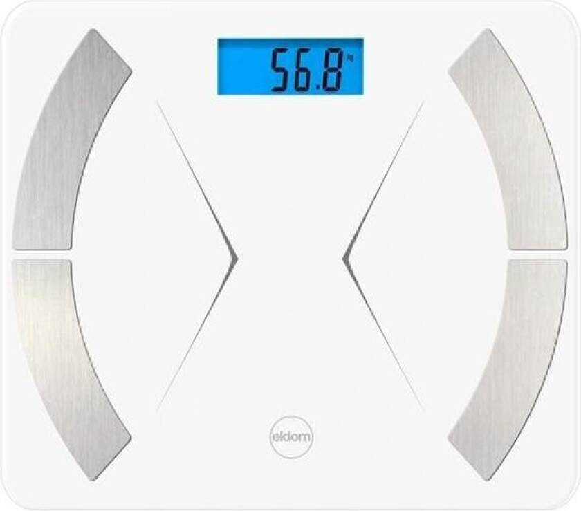 Smart bluetooth baderomsvekt Eldom TWO500 hvit