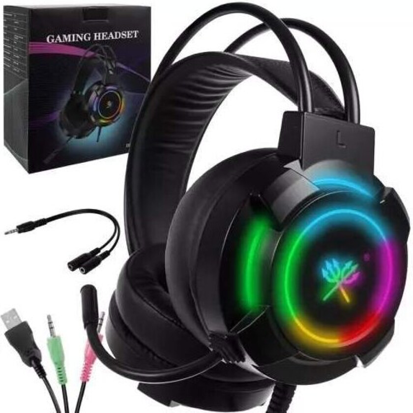 5.1 gaming headset med Dunmoon 19060 mikrofon